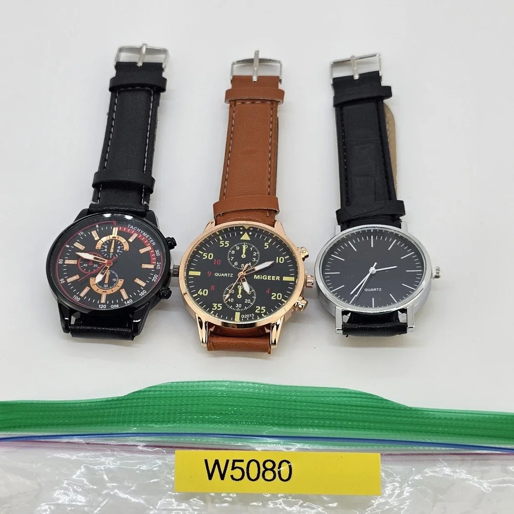3X Fashion Men's Watches Good For Birthday Graduation Gifts Men's Set of 3 Watch